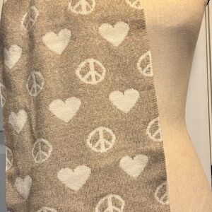Vintage Moschino Peace and Love Unisex Scarf